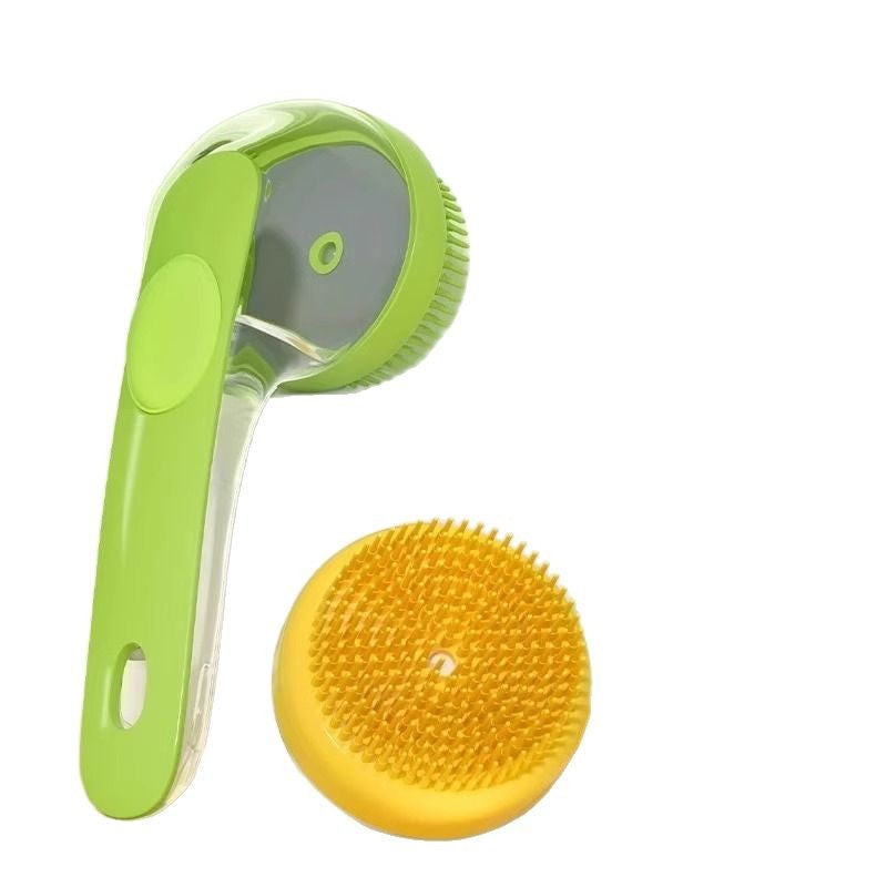 Fetchly™ Pet Bath & Massage Brush – Gentle Silicone Groomer for Dogs & Cats
