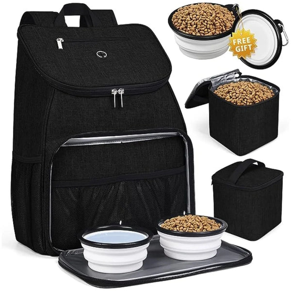 1 Pc Pet Travel Bag Dog Cat Supplies Backpack, Water-Resistent Diapers Food Travel Tote Backpacks Weekend Bags Accessories Set O