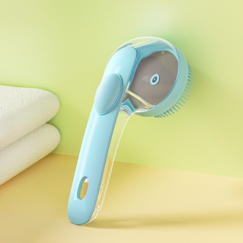 Fetchly™ Pet Bath & Massage Brush – Gentle Silicone Groomer for Dogs & Cats