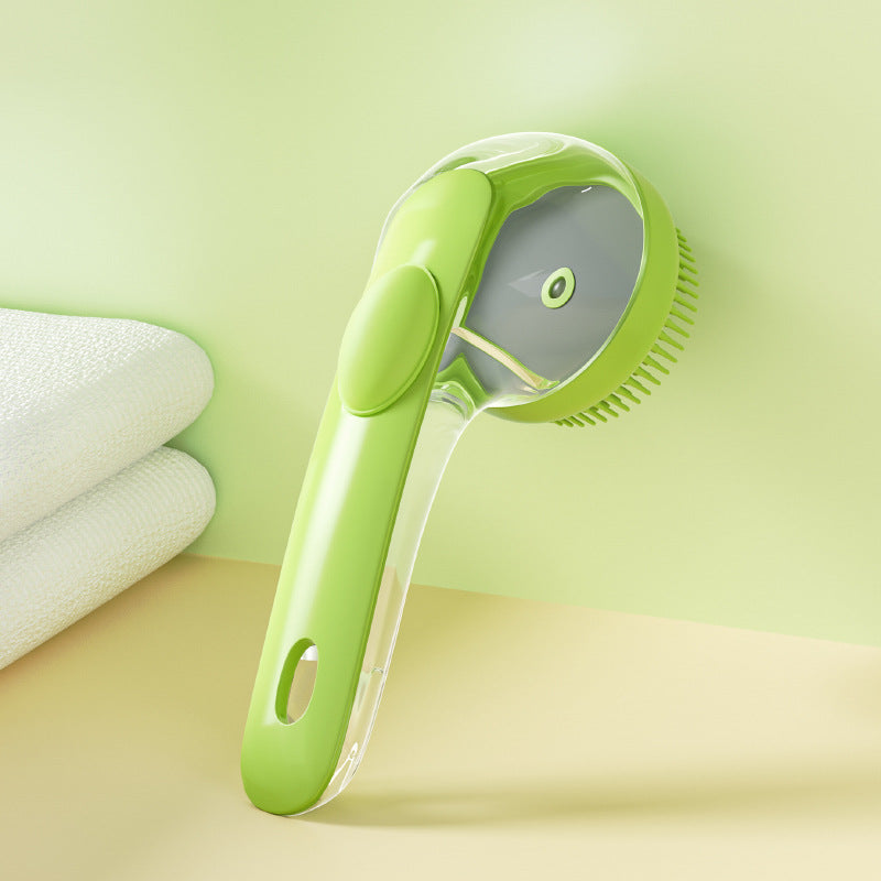 Fetchly™ Pet Bath & Massage Brush – Gentle Silicone Groomer for Dogs & Cats