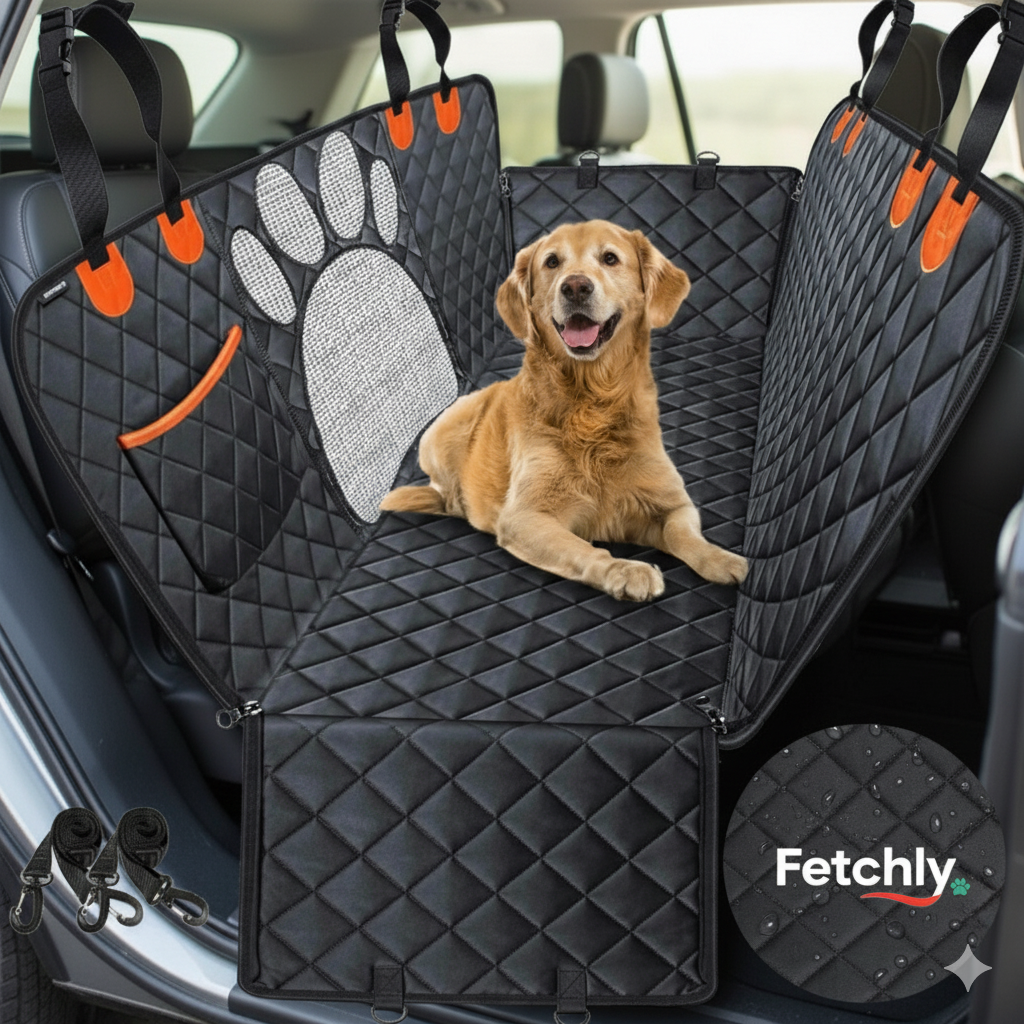 With Visual Mesh Window and Side Zipper Car Seat & Door Protec Dog Car Seat Cover Waterproof Pet Cat Carriers Travel Mat Hammock