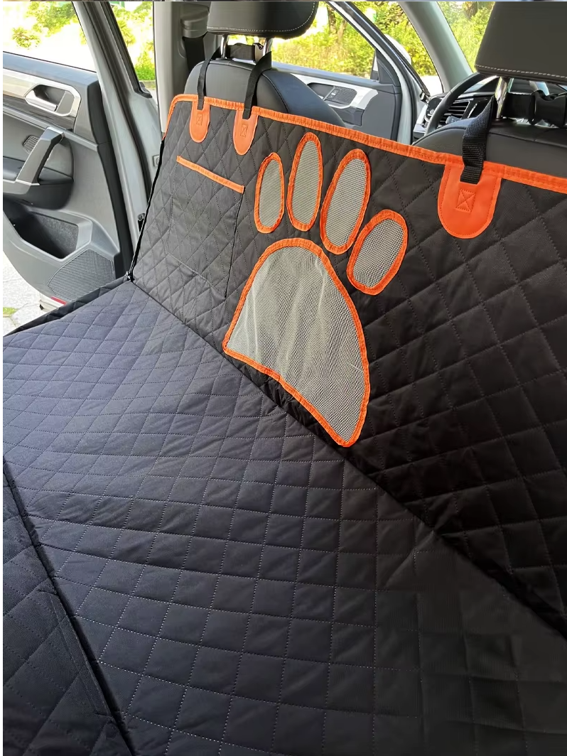 With Visual Mesh Window and Side Zipper Car Seat & Door Protec Dog Car Seat Cover Waterproof Pet Cat Carriers Travel Mat Hammock