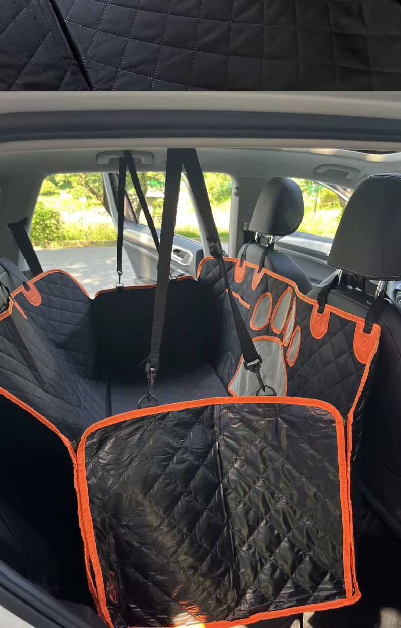 With Visual Mesh Window and Side Zipper Car Seat & Door Protec Dog Car Seat Cover Waterproof Pet Cat Carriers Travel Mat Hammock