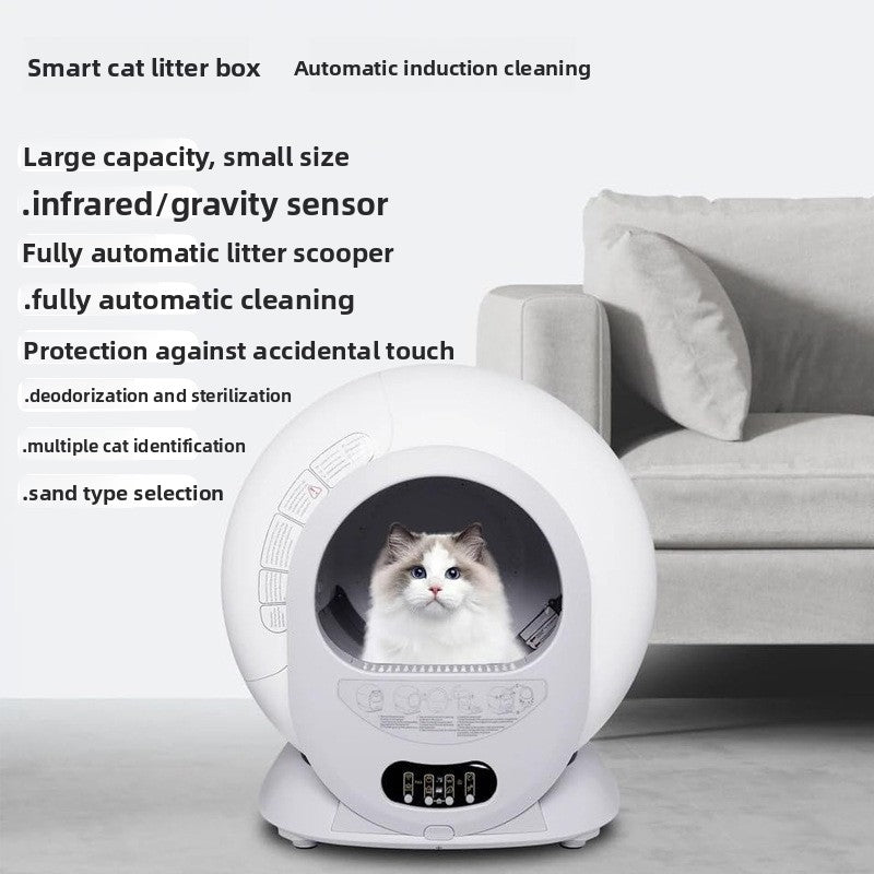 🐾 Fetchly™ Automatic Cat Litter Box – Smart, Self-Cleaning & Space-Saving