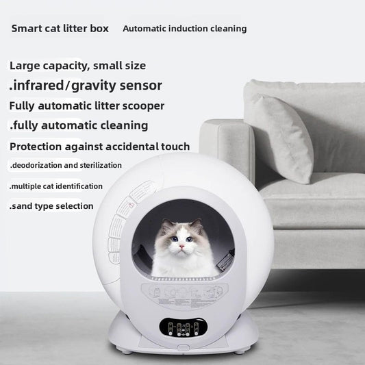 🐾 Fetchly™ Automatic Cat Litter Box – Smart, Self-Cleaning & Space-Saving
